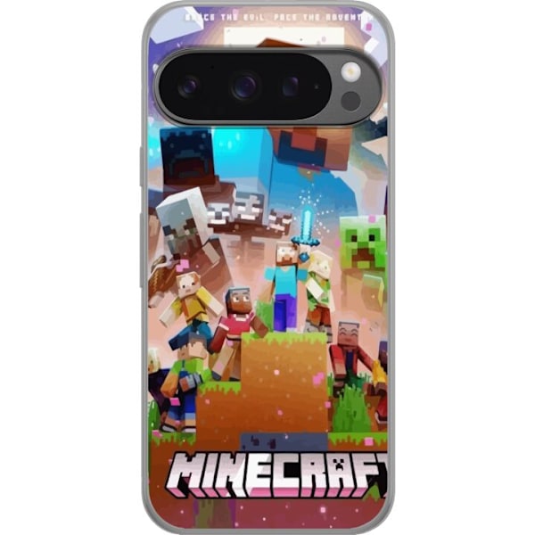 Google Pixel 9 Pro XL Gennemsigtig cover Minecraft