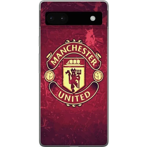 Google Pixel 6a Läpinäkyvä kuori Manchester United FC