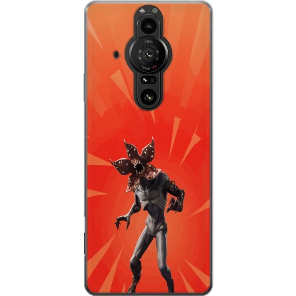 Sony Xperia Pro-I Gennemsigtig cover Fortnite - Demogorgon