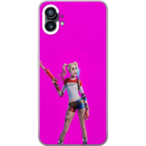 Nothing Phone (1) Läpinäkyvä kuori Fortnite - Harley Quinn