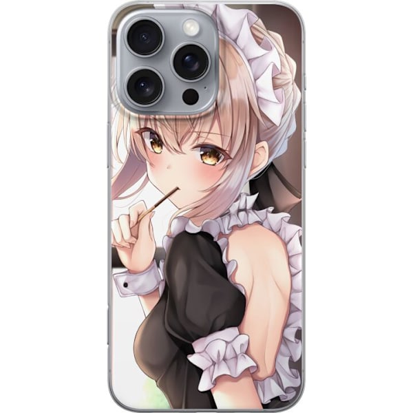 Apple iPhone 16 Pro Max Gennemsigtig cover Anime Pige Sød