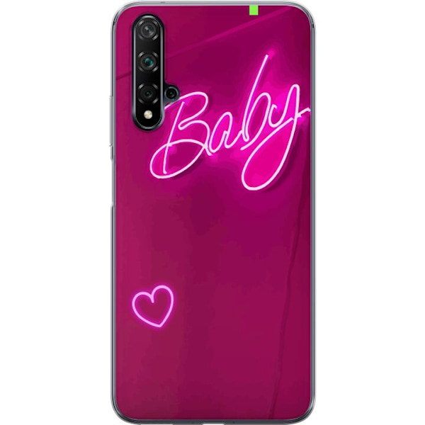 Huawei nova 5T Gennemsigtig cover Baby Hjerte