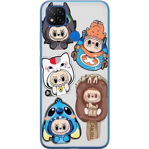 Xiaomi Redmi 9C Läpinäkyvä kuori Labubu hahmokokoelma - Pop