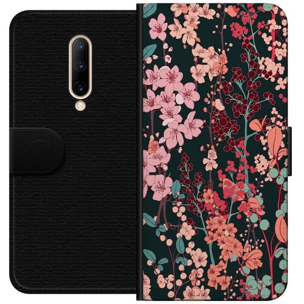 Kompatibelt Plånboksfodral till OnePlus 7 Pro Herbaceous Retro