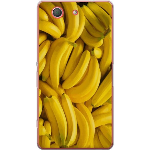 Sony Xperia Z3 Compact Genomskinligt Skal Banana Pattern – l