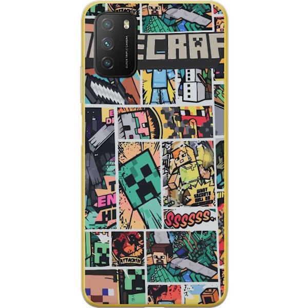 Xiaomi Poco M3  Genomskinligt Skal Minecraft Art