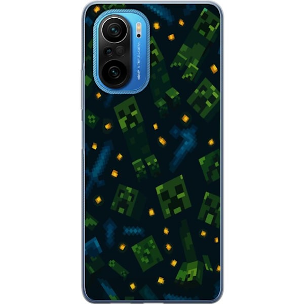 Xiaomi Poco F3 Läpinäkyvä kuori Minecraft Dungeons Mob