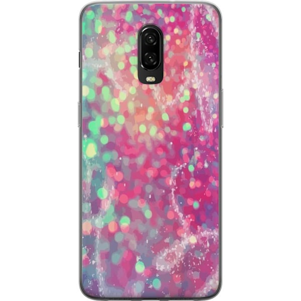 OnePlus 6T Läpinäkyvä kuori Kimalteleva