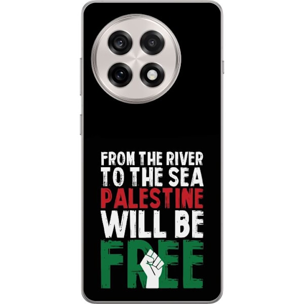 OnePlus 13R Genomskinligt Skal Free Palestine – politiskt statement med kraftfullt grafiskt uttryck