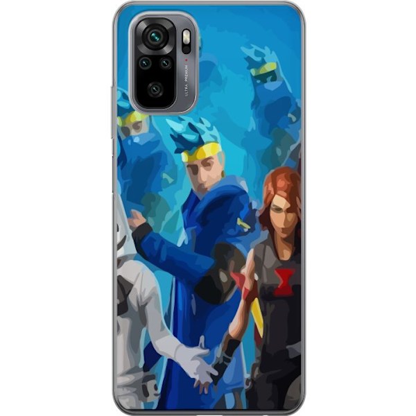 Xiaomi Redmi Note 10 Gennemsigtig cover Fortnite