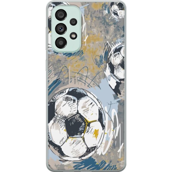 Samsung Galaxy A73 5G Gennemsigtig cover Fodbold