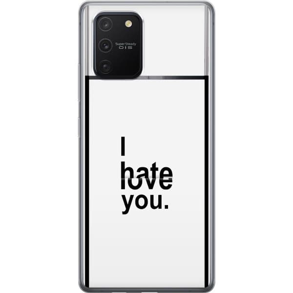 Kompatibelt Mobilskal till Samsung Galaxy S10 Lite I Hate Love You vit