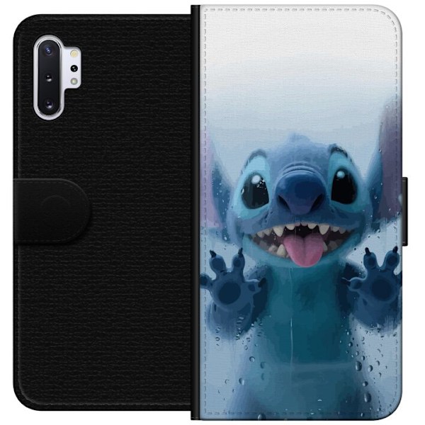 Samsung Galaxy Note10+ Tegnebogsetui Stitch ved et vindue i sød stil