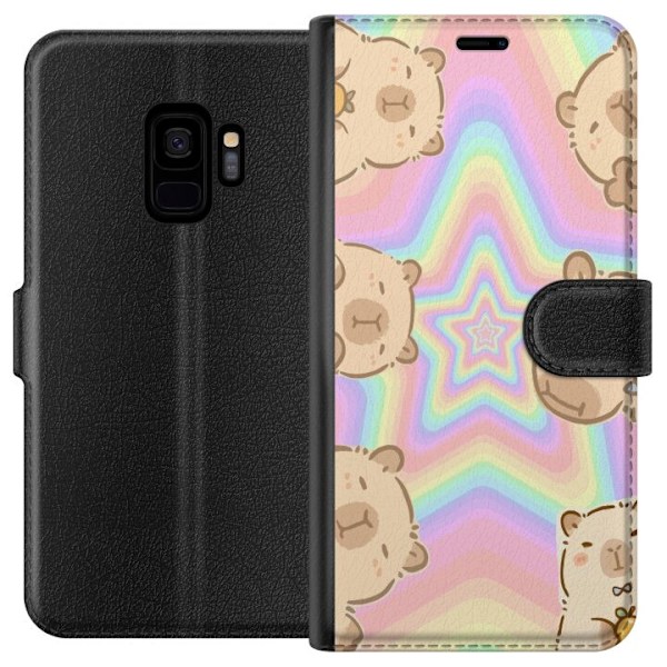 Samsung Galaxy S9 Tegnebogsetui Kawaii Capybara Galaxy Sød An