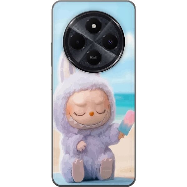 Xiaomi Redmi A4 Läpinäkyvä kuori Labubu Vaaleanpunainen Tun