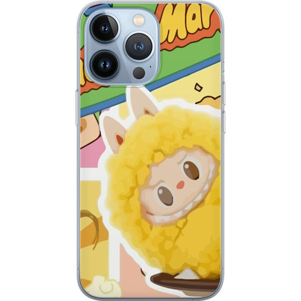 Apple iPhone 13 Pro Läpinäkyvä kuori Labubu Wacky Mart Pop Mart -sarjan keräilyfiguuri Söpö Muotoilu Suosittu Teemalelu Sarja Luova Taidelelu