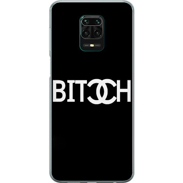Xiaomi Redmi Note 9 Pro Läpinäkyvä kuori Bitch Chanel -inspiroima katumuoti Muoti Tekstimotiivi Trendi Ikoninen Tyyli Kaupunkisuunnittelu