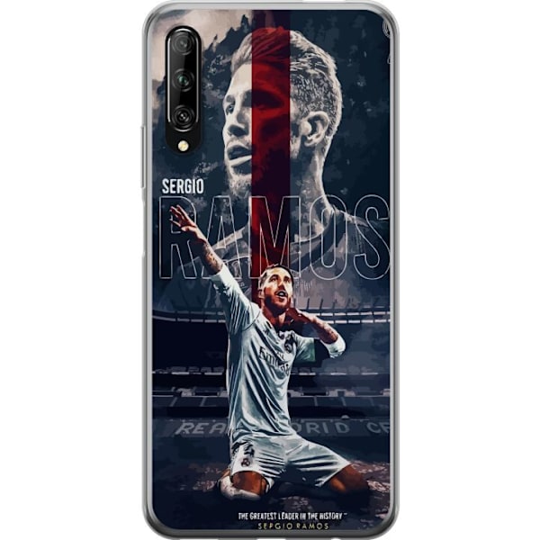 Huawei P smart Pro 2019 Läpinäkyvä kuori Ramos Jalkapallolegenda Motiivi Pelaaja Real Madrid Espanja Takaisin Ikoni Nimi Jalkapallotähti Urheilu