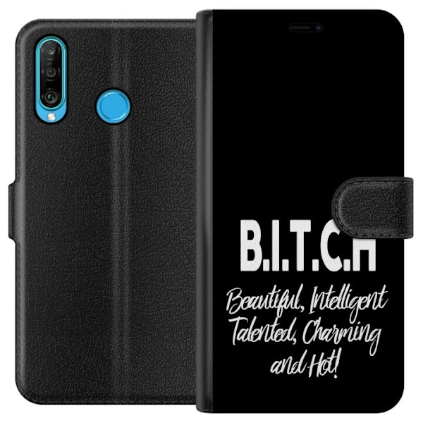 Huawei P30 lite Tegnebogsetui Tekst