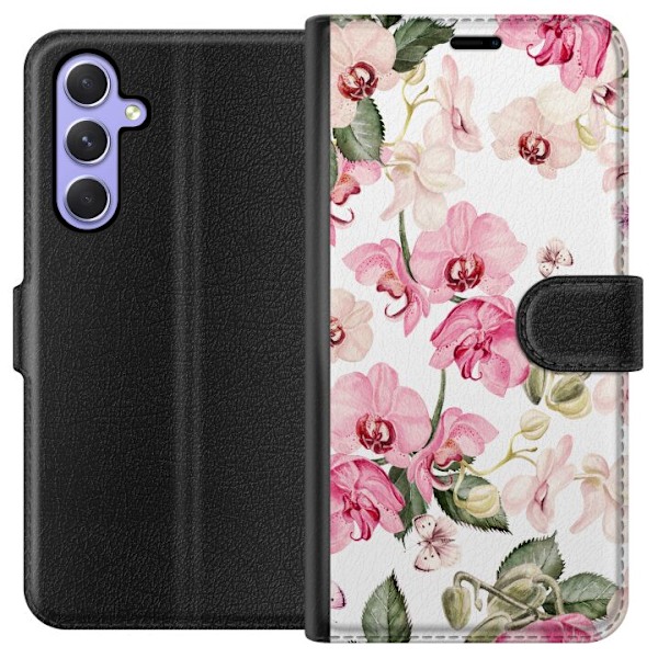 Samsung Galaxy A54 Tegnebogsetui Blomster