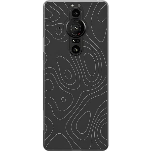 Kompatibel Mobilcover til Sony Xperia Pro-I Grå kortlinjer grå