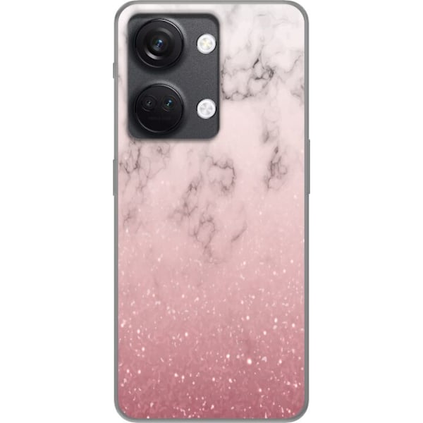 OnePlus Nord 3 Gennemsigtig cover Glitter og marmor