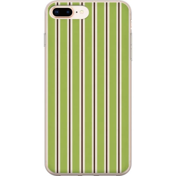 Yhteensopiva Puhelinkuori Apple iPhone 8 Plus Matcha Stripe vihreä
