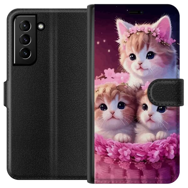 Kompatibel Tegnebogsetui til Samsung Galaxy S21+ 5G Katte