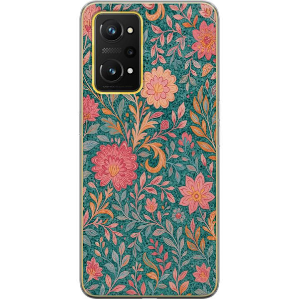 Realme GT Neo 3T Läpinäkyvä kuori Floral Dream