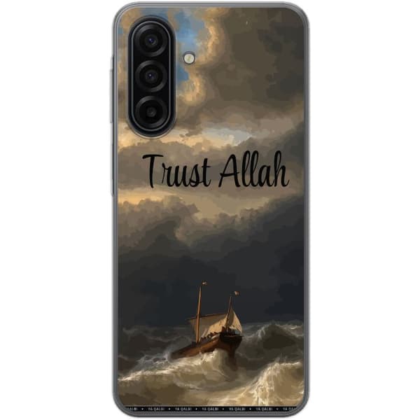 Kompatibelt Mobildeksel til Samsung Galaxy A17 5G Trust Allah över stormigt hav brun