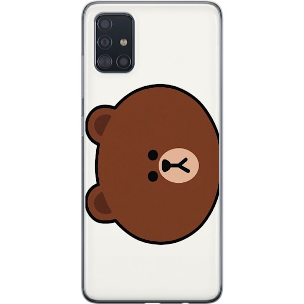 Samsung Galaxy A51 Gennemsigtig cover Rund Bjørn