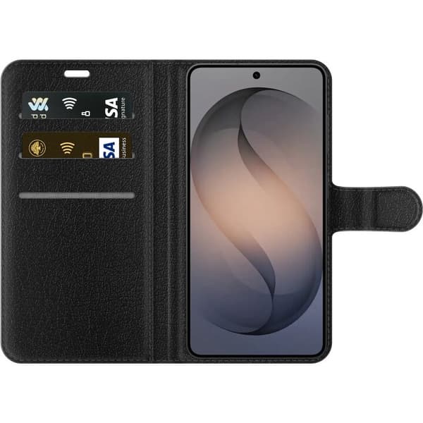 Kompatibelt Lommeboketui til Samsung Galaxy S26 Gullig Pikachu EX samlebilde med regnbueeffekter gull