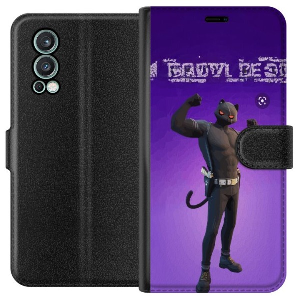 OnePlus Nord 2 5G Tegnebogsetui Fortnite - Meowscles
