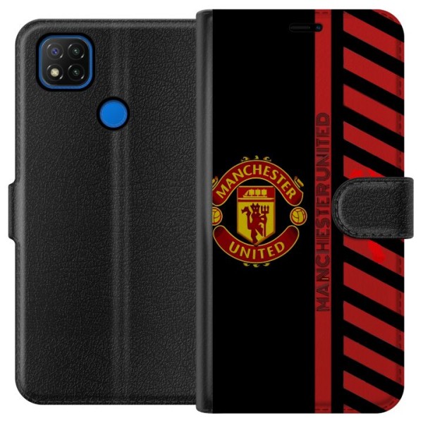 Xiaomi Redmi 9C Lompakkokotelo Manchester United