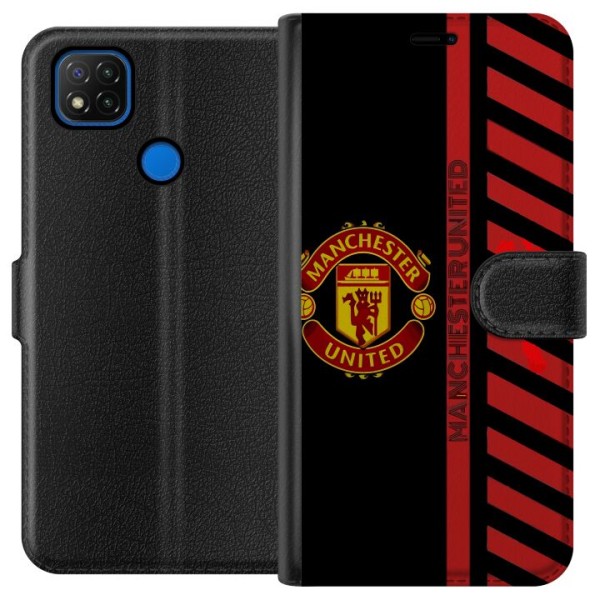 Xiaomi Redmi 9C Plånboksfodral Manchester United