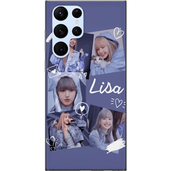 Samsung Galaxy S22 Ultra 5G Genomskinligt Skal Lisa Blackpink – Aesthetic K-pop Queen