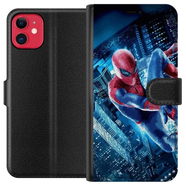 Kompatibel Tegnebogsetui til Apple iPhone 11 Spiderman