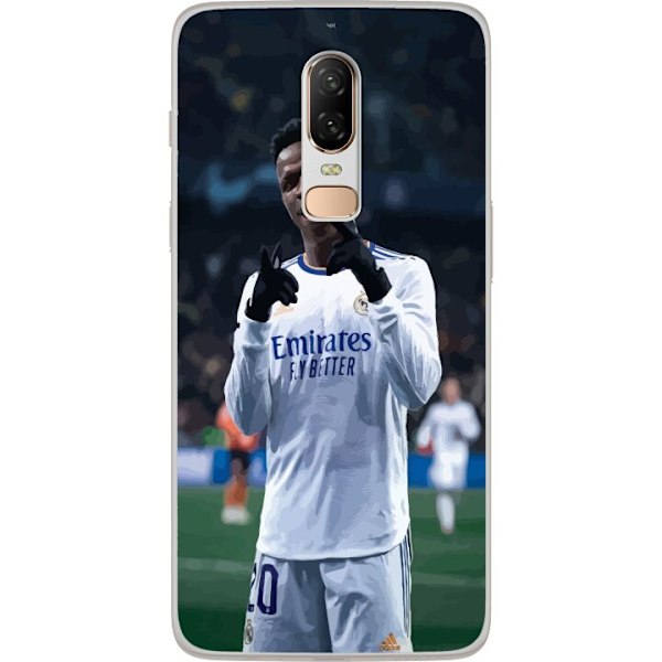 OnePlus 6 Gjennomsiktig deksel Vinícius Júnior (Real Madrid)