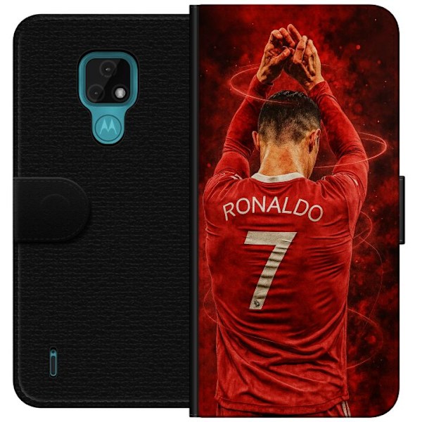Motorola Moto E7 Tegnebogsetui Ronaldo