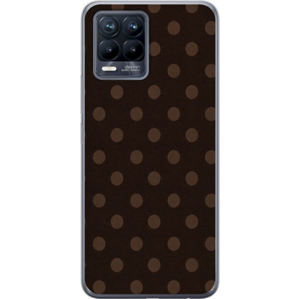 Kompatibelt Mobilskal till Realme 8 Mocha Dots brun
