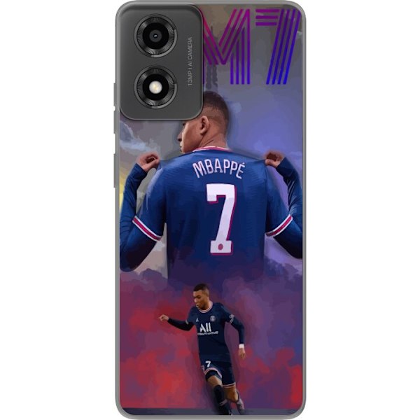 Motorola Moto E14 Genomskinligt Skal Kylian Mbappé