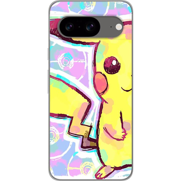 Google Pixel 8 Genomskinligt Skal Pikachu 3D