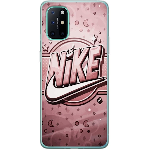 OnePlus 8T Läpinäkyvä kuori Nike Vaaleanpunainen