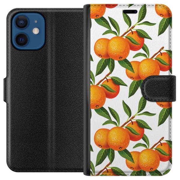 Kompatibel Tegnebogsetui til Apple iPhone 12 mini Appelsin