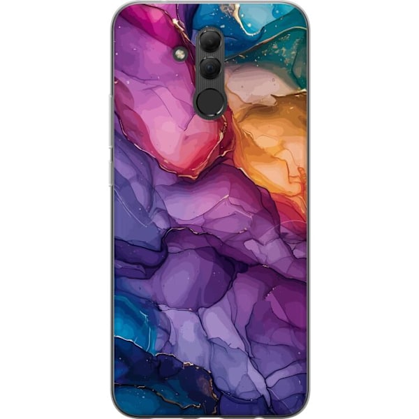 Huawei Mate 20 lite Gennemsigtig cover Farverige stenar