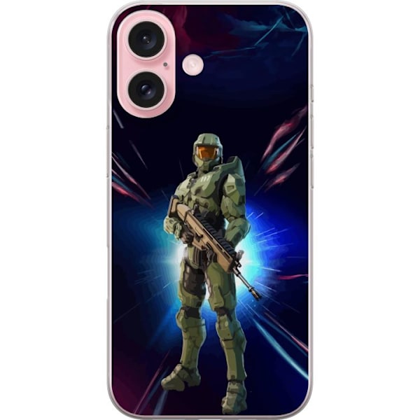 Apple iPhone 16 Läpinäkyvä kuori Fortnite - Master Chief