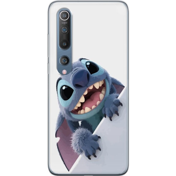 Xiaomi Mi 10 5G Genomskinligt Skal Happy Stitch – glad figur med charmig uttryck