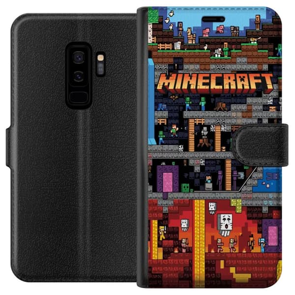 Kompatibelt Lommeboketui til Samsung Galaxy S9+ Minecraft