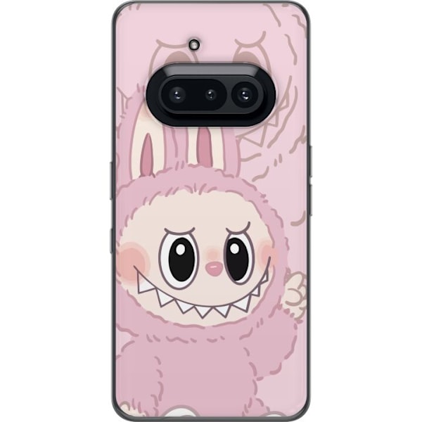 Nothing Phone (3a) Gjennomsiktig deksel Labubu Floral Freak