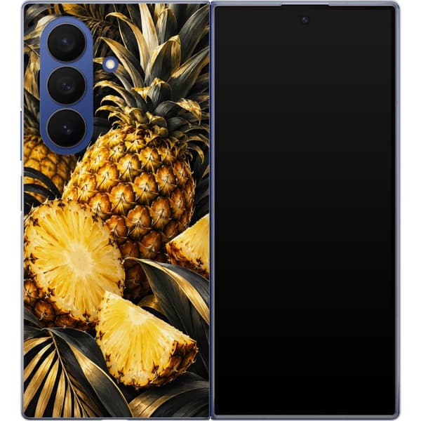Kompatibelt Mobildeksel til Samsung Galaxy Z Fold7 Guldananas gull